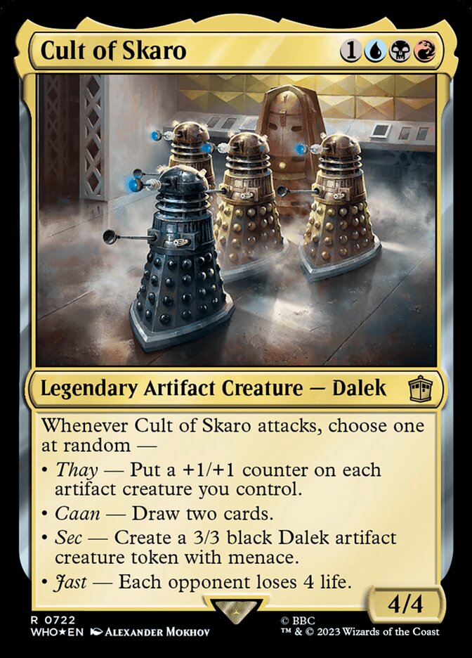 Cult of Skaro WHO-722 Doctor Who Magic card