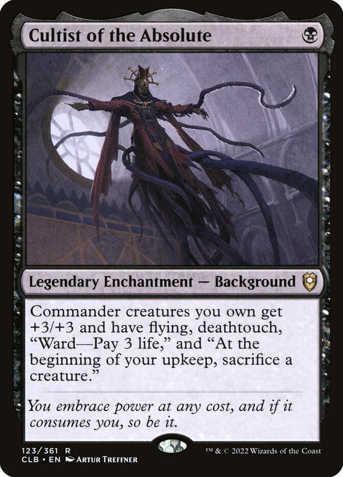 Cultist of the Absolute CLB-123 Commander Legends: Battle for Baldur's Gate Magic card