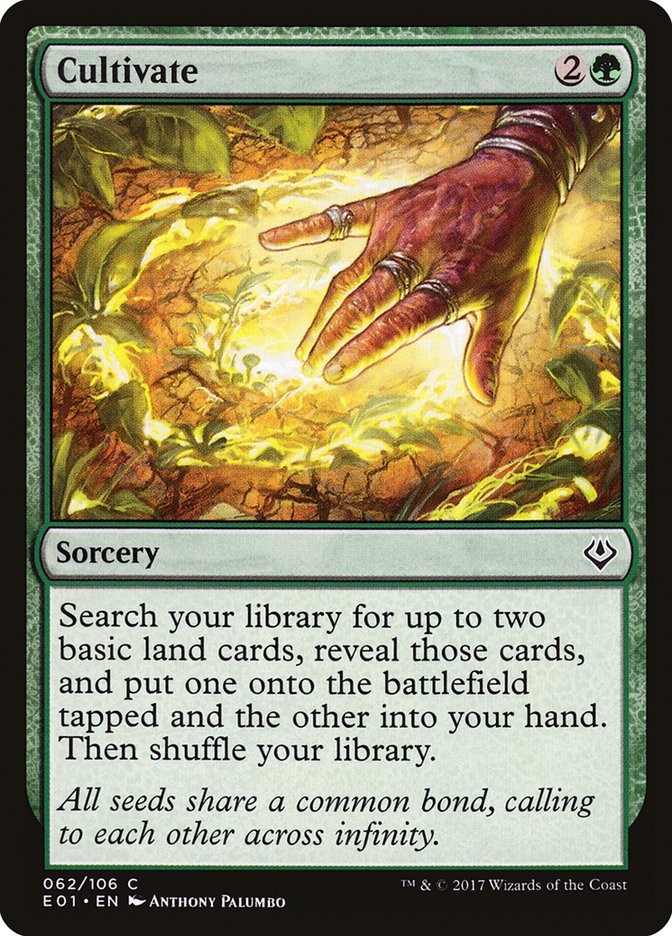 Cultivate E01-62 Archenemy: Nicol Bolas Magic card