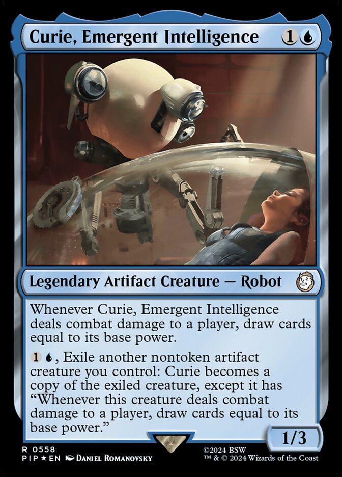 Curie, Emergent Intelligence PIP-558 Fallout Magic card