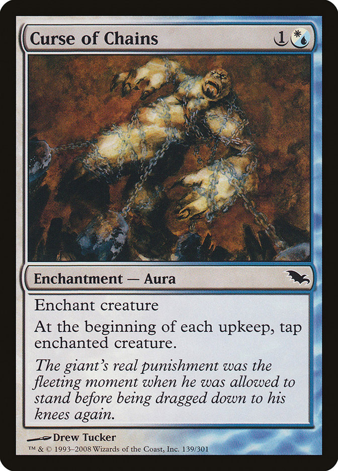 Curse of Chains SHM-139 Shadowmoor Magic card