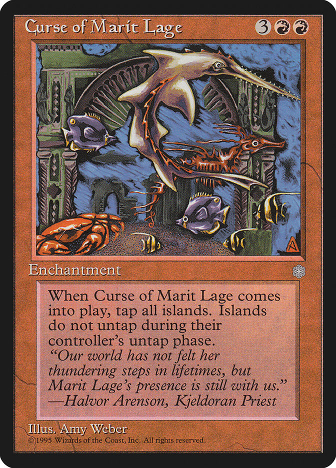 Curse of Marit Lage ICE-181 Ice Age Magic card