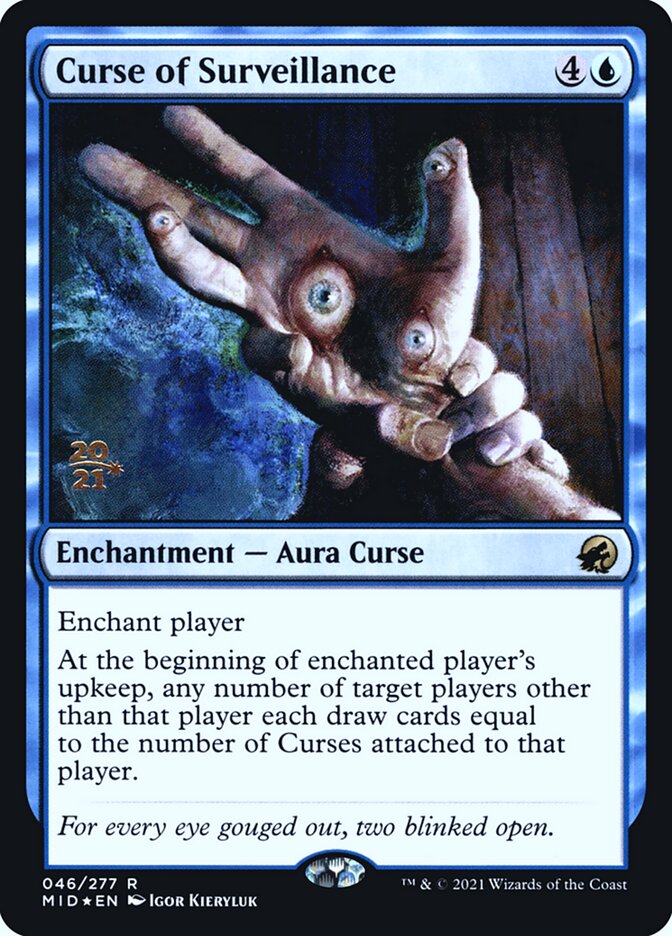 Curse of Surveillance PMID-46S Innistrad: Midnight Hunt Promos Magic card