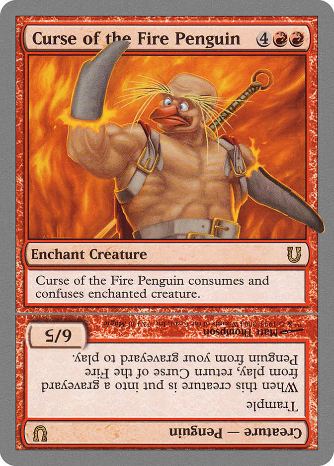 Curse of the Fire Penguin // Curse of the Fire Penguin Creature UNH-73 Unhinged Magic card