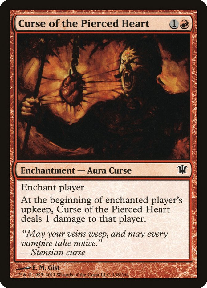 Curse of the Pierced Heart ISD-138 Innistrad Magic card
