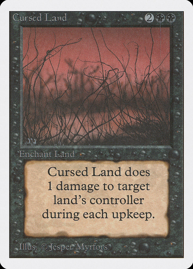 Cursed Land 2ED-98 Unlimited Edition Magic card