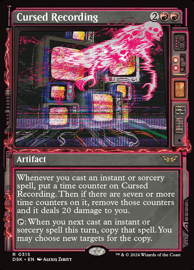 Cursed Recording DSK-315 Duskmourn: House of Horror Magic card