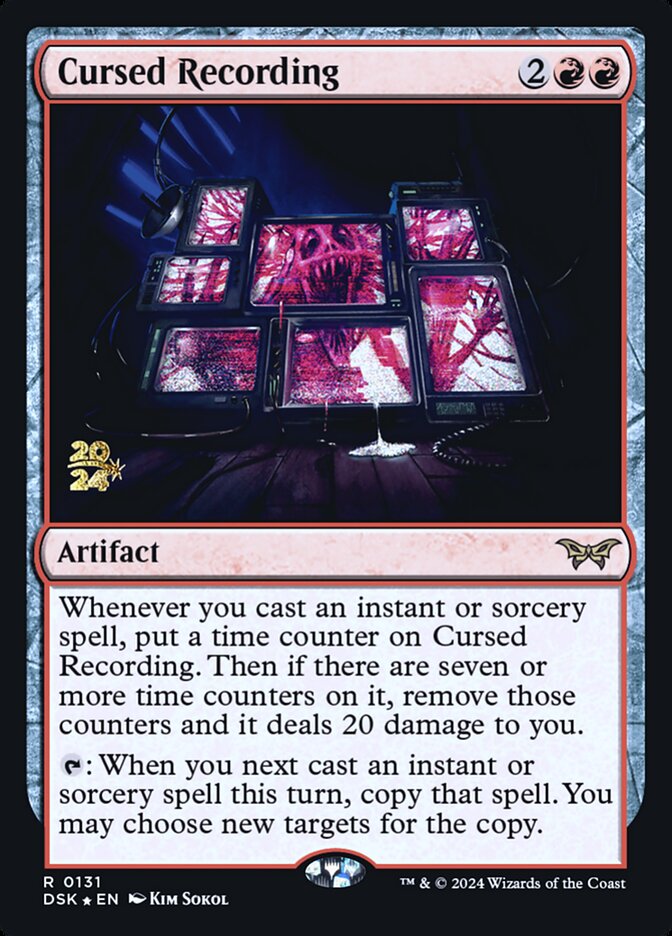 Cursed Recording PDSK-131S Duskmourn: House of Horror Promos Magic card