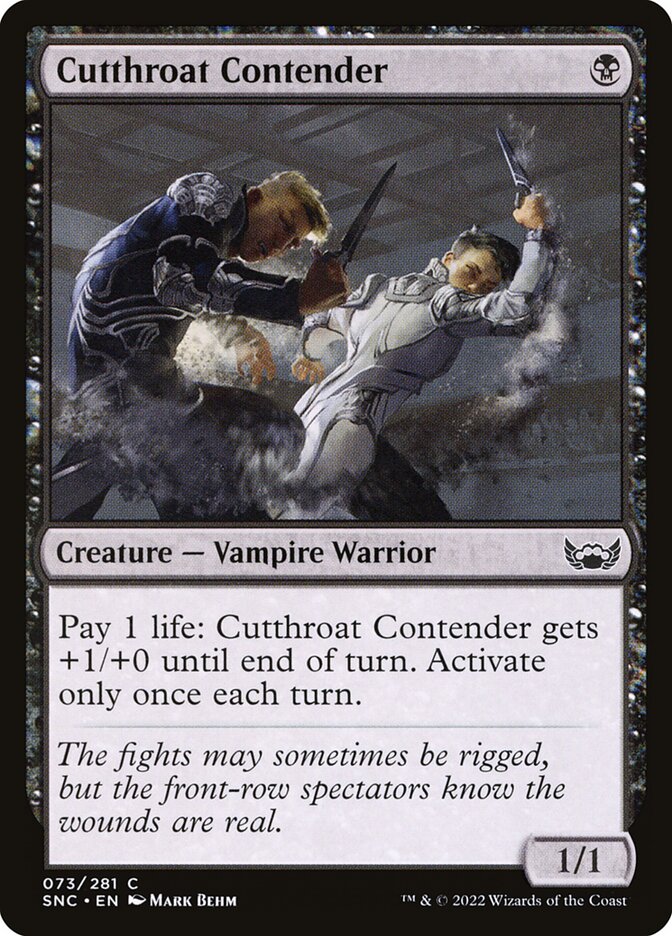 Cutthroat Contender SNC-73 Streets of New Capenna Magic card