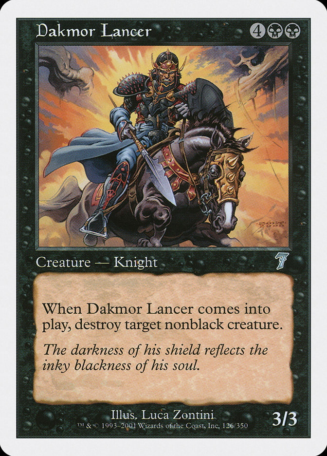 Dakmor Lancer 7ED-126 Seventh Edition Magic card