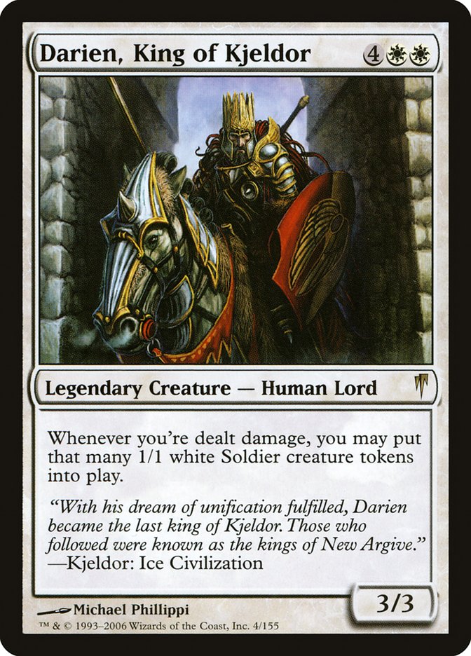 Darien, King of Kjeldor CSP-4 Coldsnap Magic card