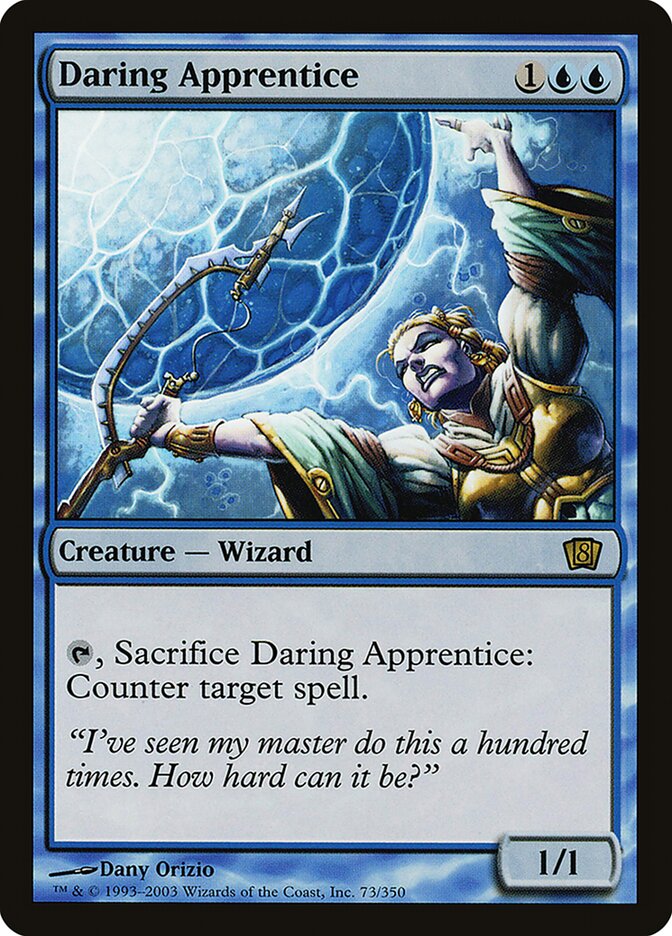 Daring Apprentice 8ED-73STAR Eighth Edition Magic card