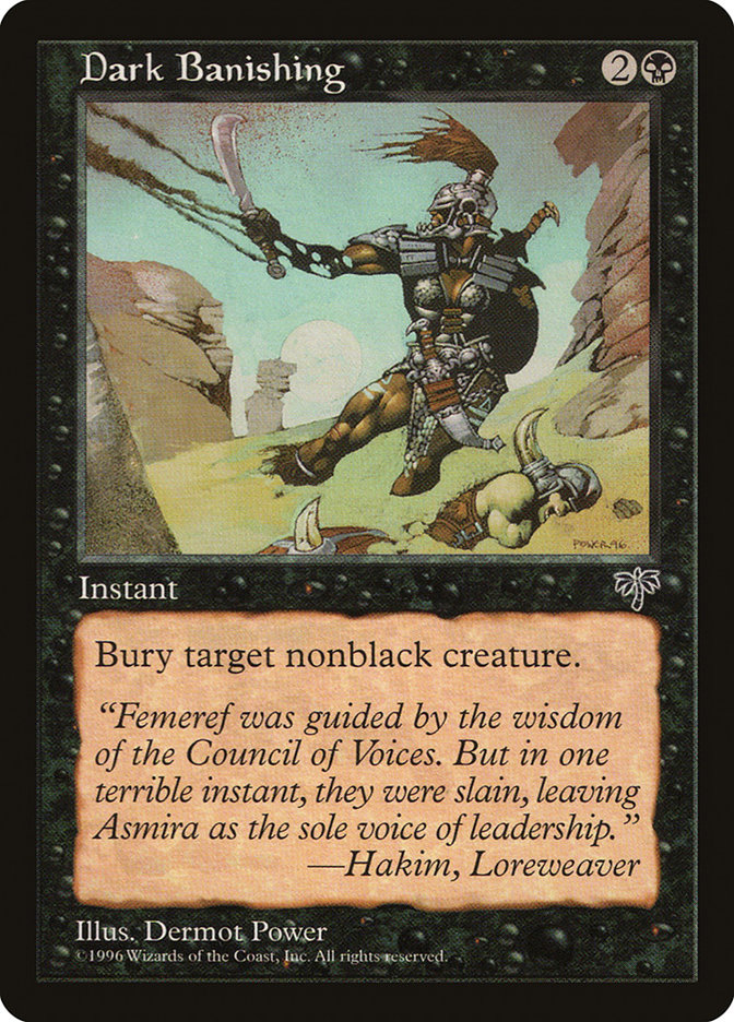 Dark Banishing MIR-115 Mirage Magic card