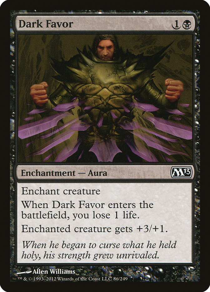 Dark Favor M13-86 Magic 2013 Magic card
