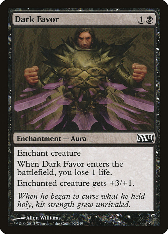 Dark Favor M14-92 Magic 2014 Magic card