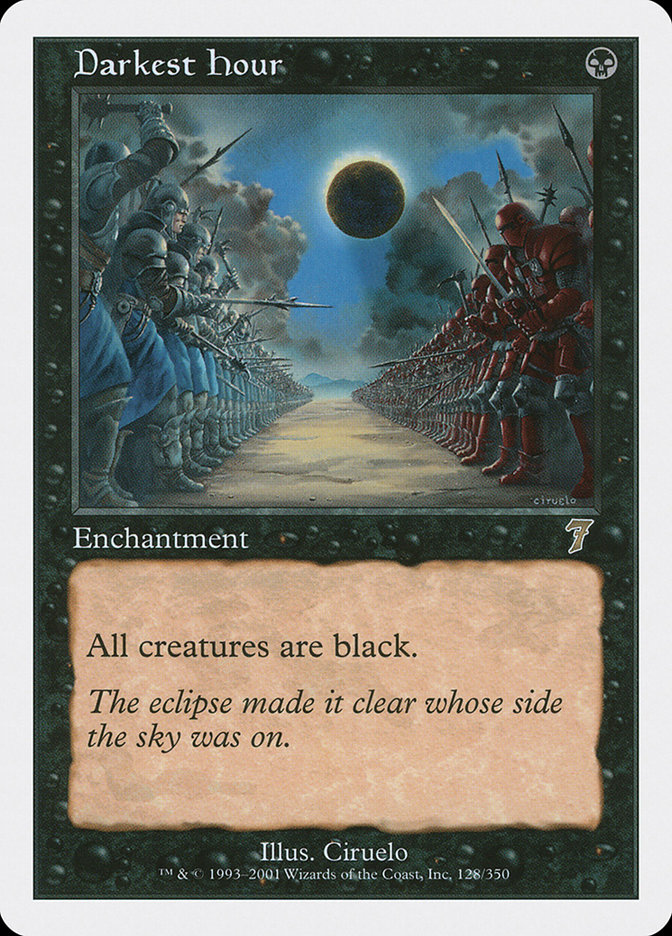 Darkest Hour 7ED-128 Seventh Edition Magic card