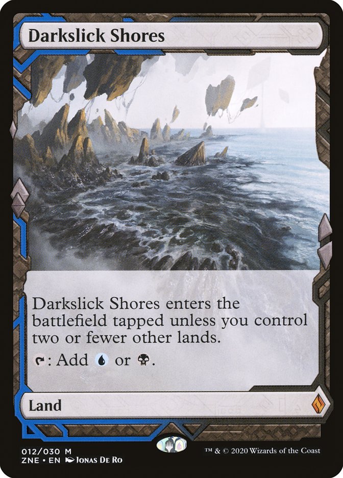 Darkslick Shores ZNE-12 Zendikar Rising Expeditions Magic card