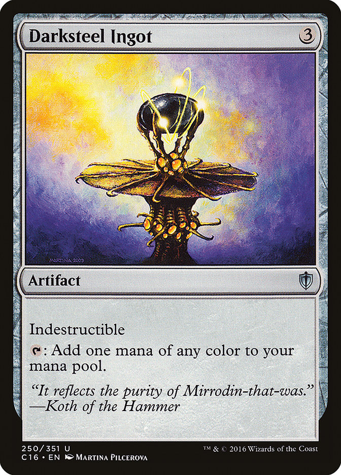 Darksteel Ingot C16-250 Commander 2016 Magic card