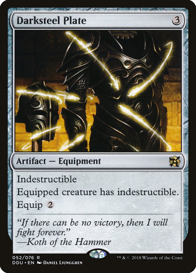 Darksteel Plate DDU-52 Duel Decks: Elves vs. Inventors Magic card