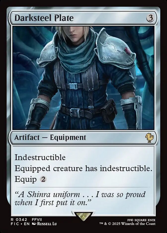 Darksteel Plate FIC-342 Final Fantasy Commander Magic card