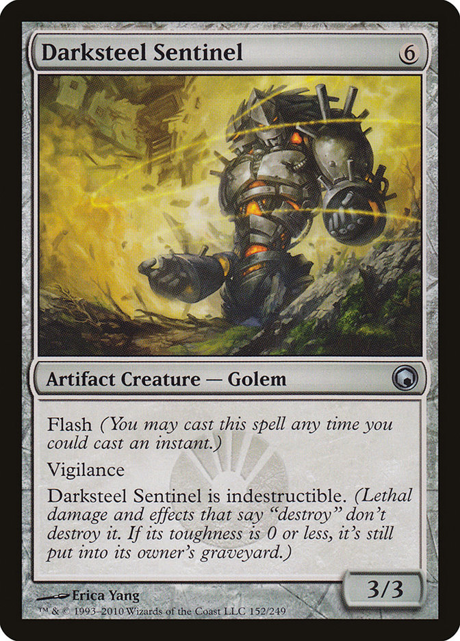 Darksteel Sentinel SOM-152 Scars of Mirrodin Magic card