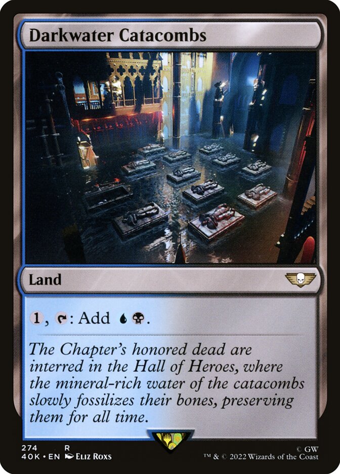 Darkwater Catacombs 40K-274 Warhammer 40,000 Commander Magic card