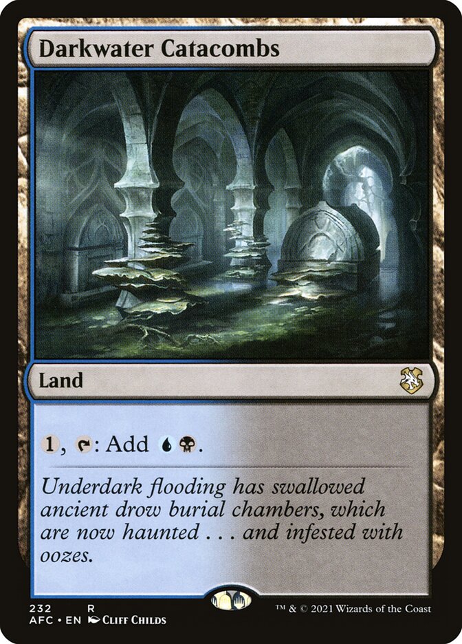 Darkwater Catacombs AFC-232 Forgotten Realms Commander Magic card