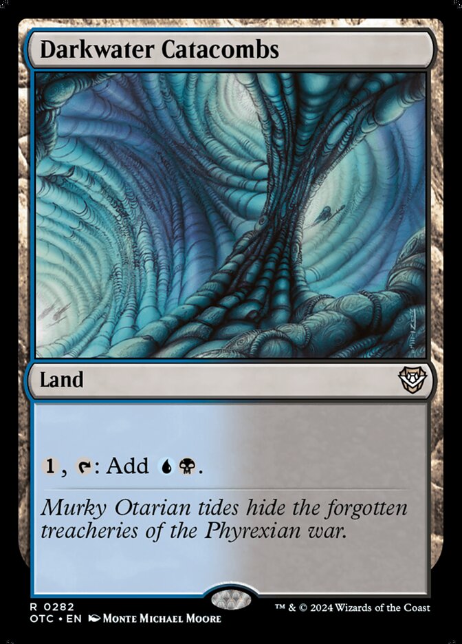 Darkwater Catacombs OTC-282 Outlaws of Thunder Junction Commander Magic card