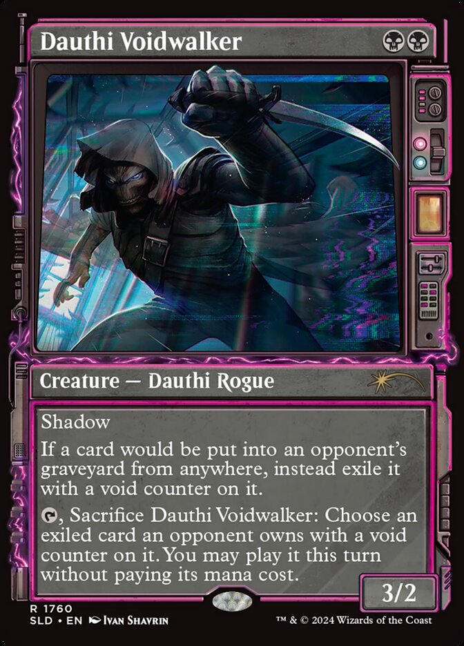 Dauthi Voidwalker SLD-1760 Secret Lair Drop Magic card
