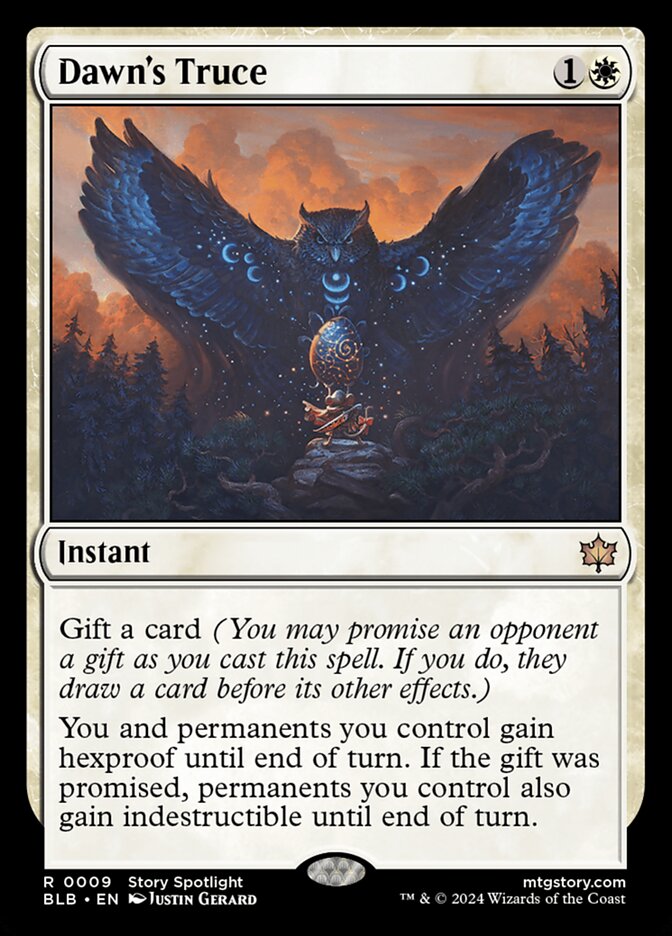 Dawn's Truce BLB-9 Bloomburrow Magic card