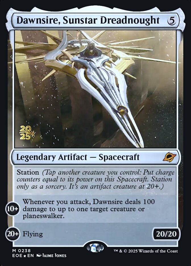 Dawnsire, Sunstar Dreadnought PEOE-238S Edge of Eternities Promos Magic card
