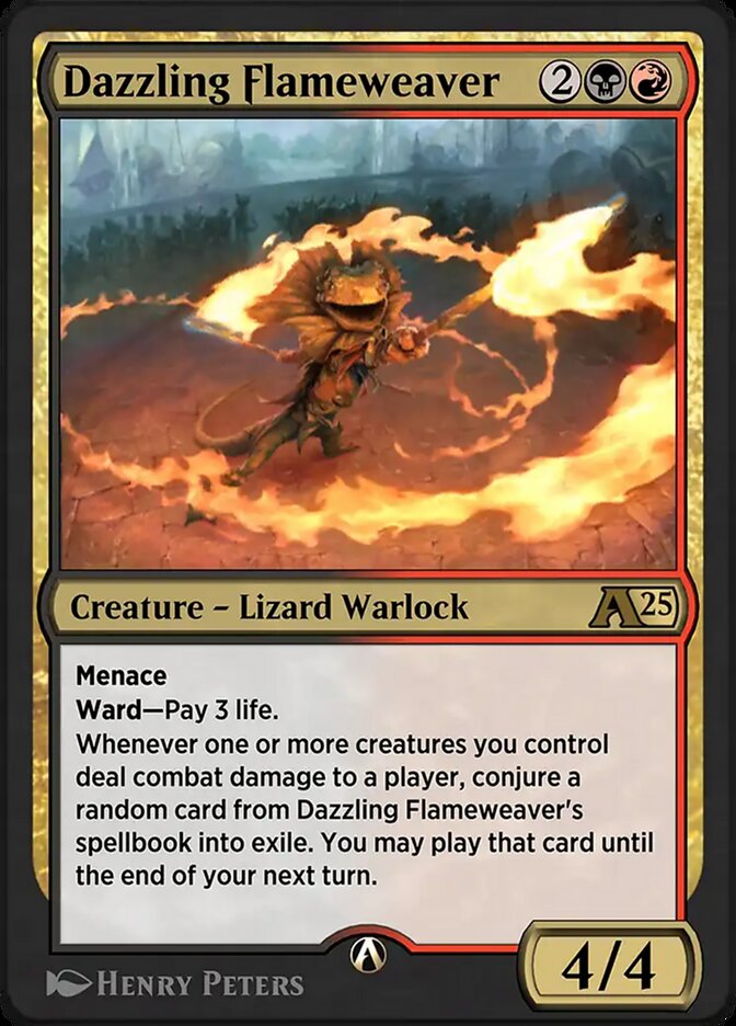 Dazzling Flameweaver YBLB-23 Alchemy: Bloomburrow Magic card
