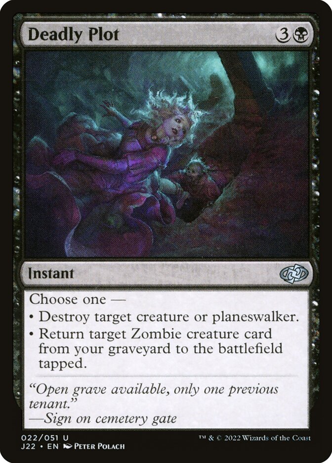 Deadly Plot J22-22 Jumpstart 2022 Magic card