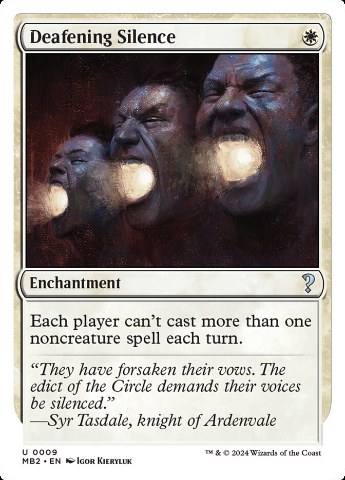 Deafening Silence MB2-9 Mystery Booster 2 Magic card