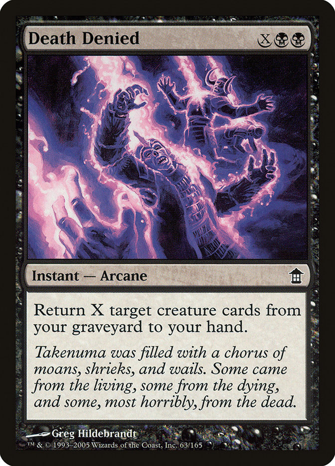 Death Denied SOK-63 Saviors of Kamigawa Magic card