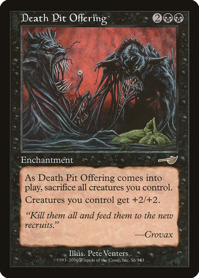 Death Pit Offering NEM-56 Nemesis Magic card