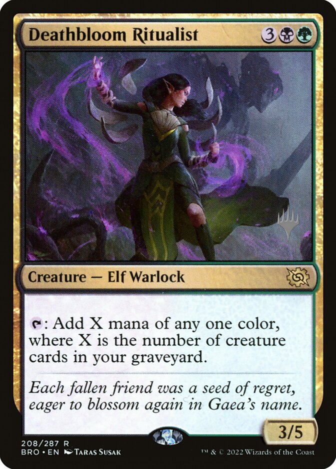 Deathbloom Ritualist PBRO-208P The Brothers' War Promos Magic card