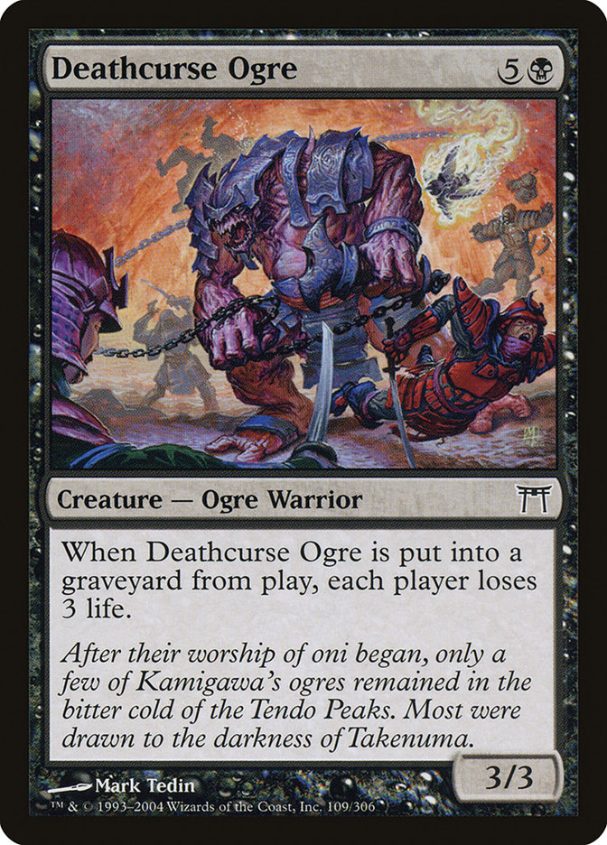 Deathcurse Ogre CHK-109 Champions of Kamigawa Magic card