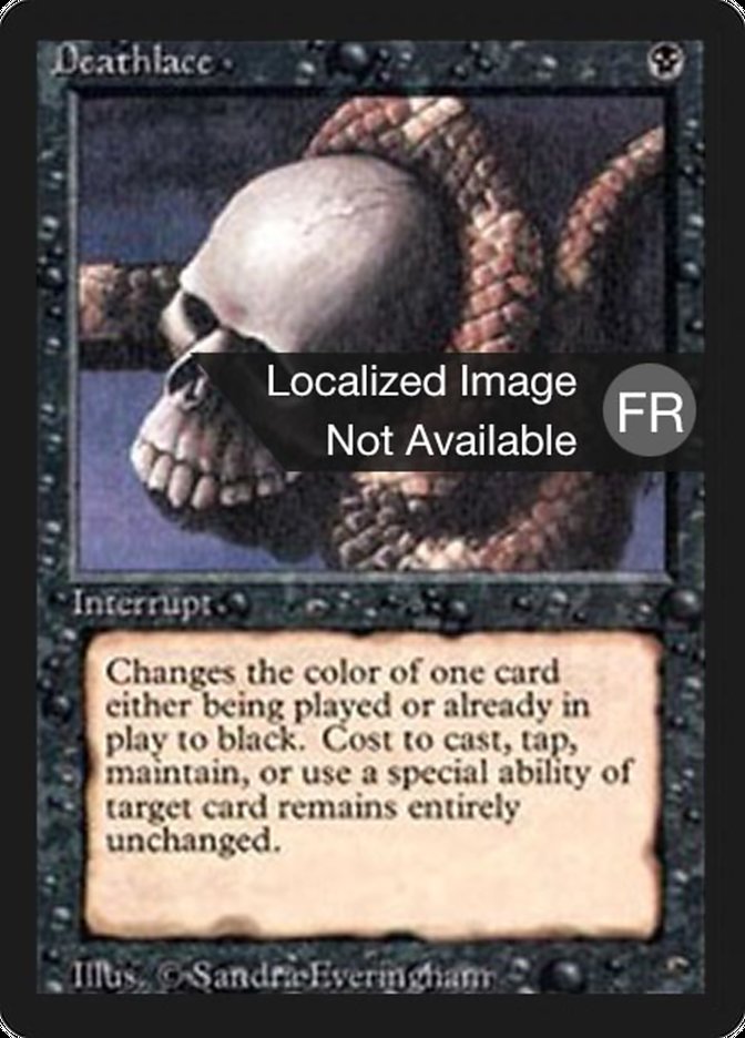 Deathlace FBB-102 Foreign Black Border Magic card