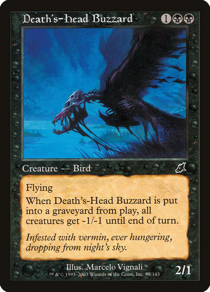 Death's-Head Buzzard SCG-63 Scourge Magic card