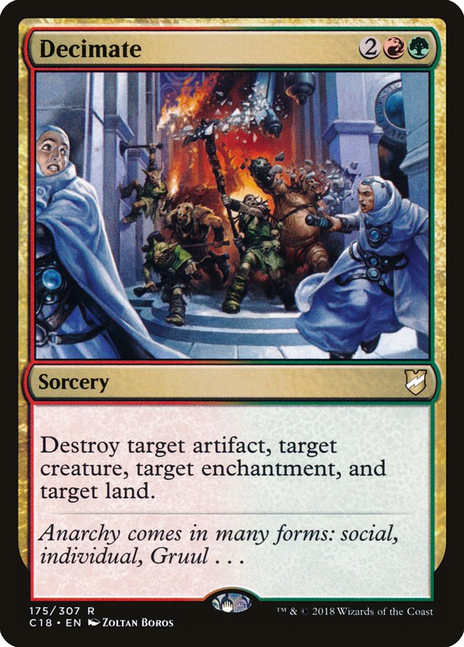 Decimate C18-175 Commander 2018 Magic card
