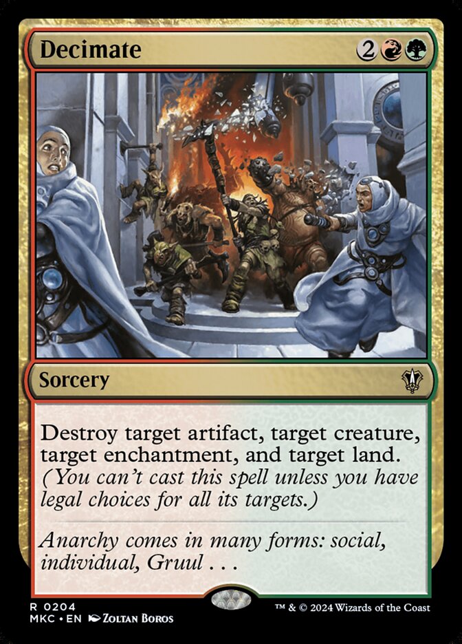 Decimate MKC-204 Murders at Karlov Manor Commander Magic card