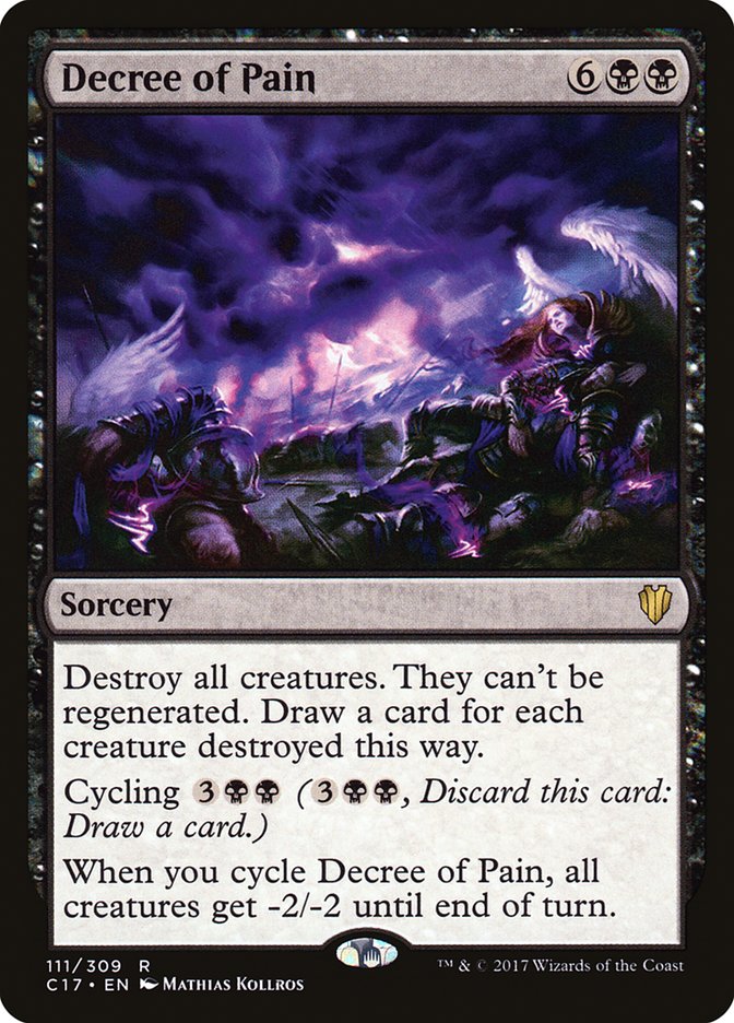 Decree of Pain C17-111 Commander 2017 Magic card