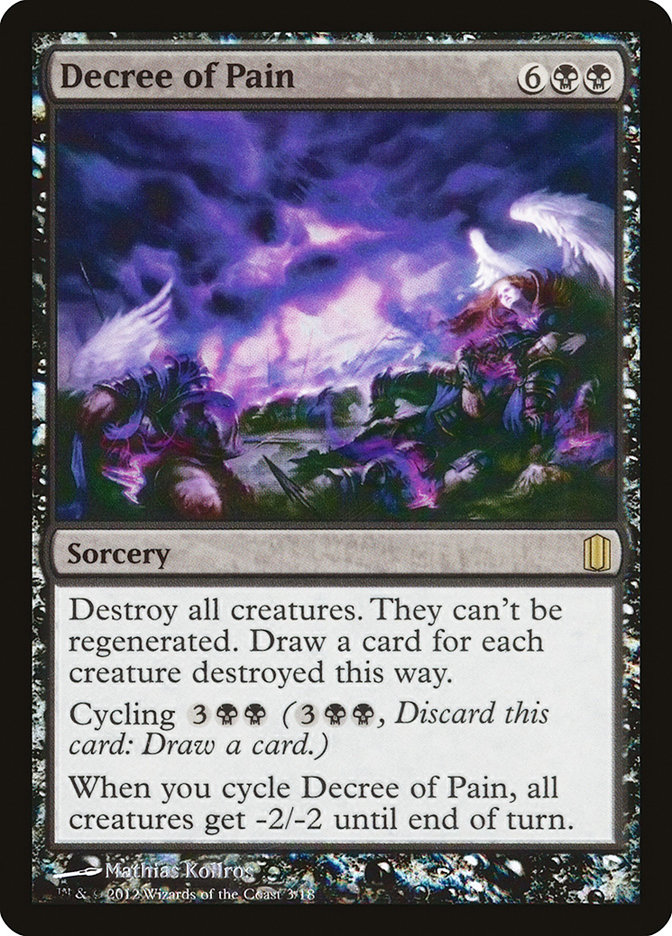 Decree of Pain CM1-3 Commander's Arsenal Magic card