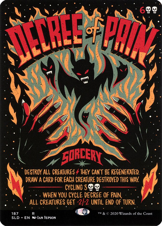 Decree of Pain SLD-187 Secret Lair Drop Magic card