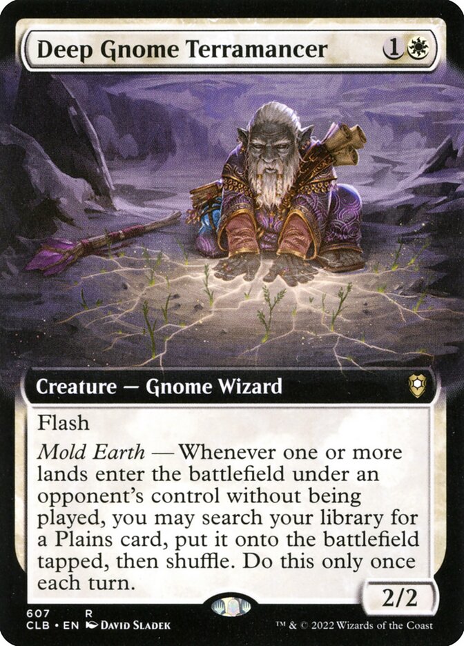 Deep Gnome Terramancer CLB-607 Commander Legends: Battle for Baldur's Gate Magic card