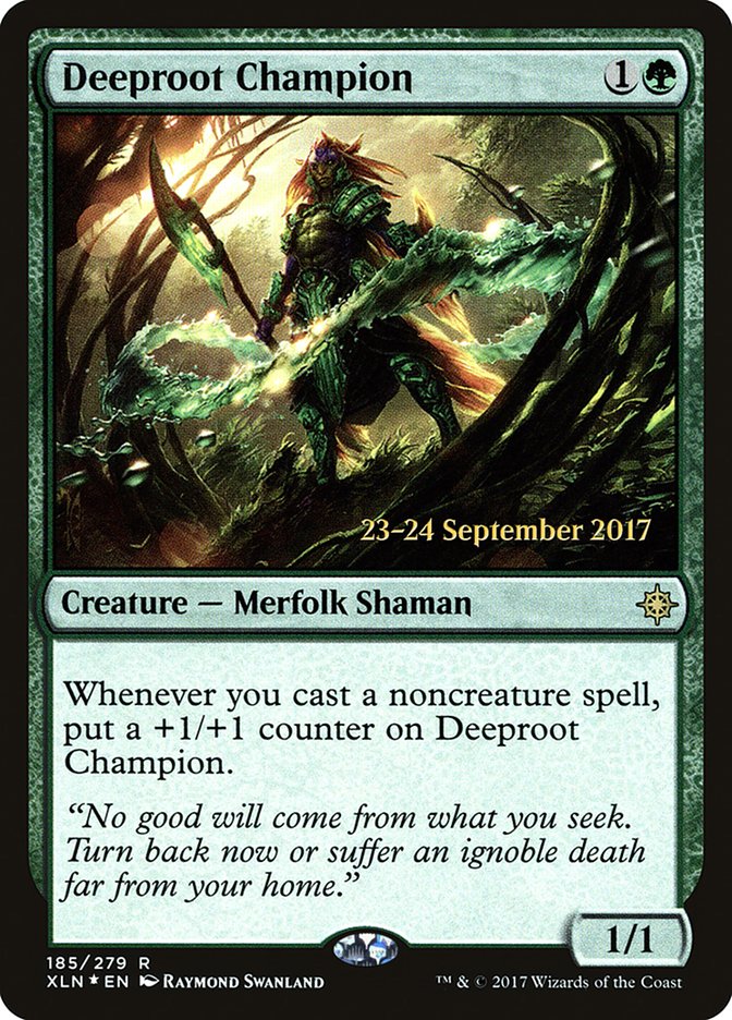 Deeproot Champion PXLN-185S Ixalan Promos Magic card