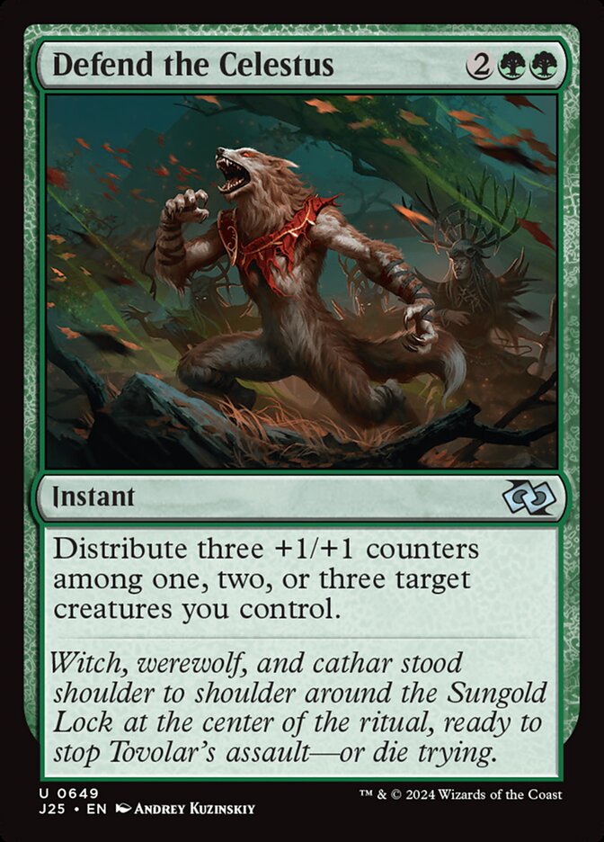 Defend the Celestus J25-649 Foundations Jumpstart Magic card
