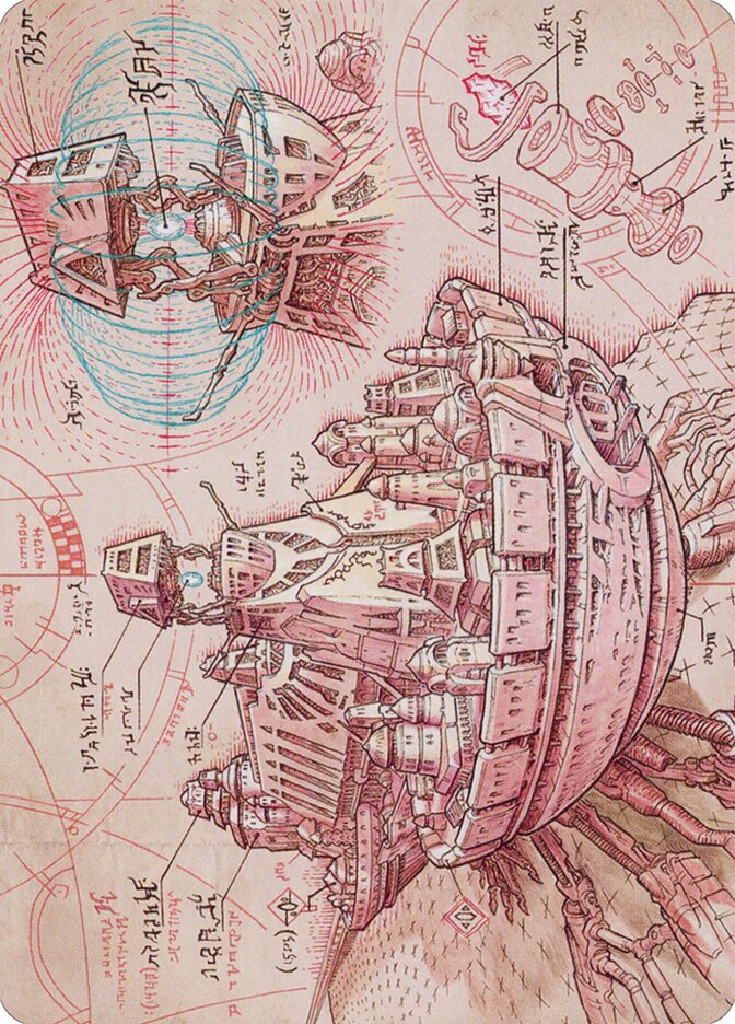 Defense Grid // Defense Grid ABRO-58 The Brothers' War Art Series Magic card