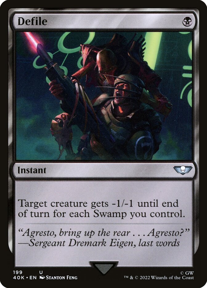 Defile 40K-199 Warhammer 40,000 Commander Magic card